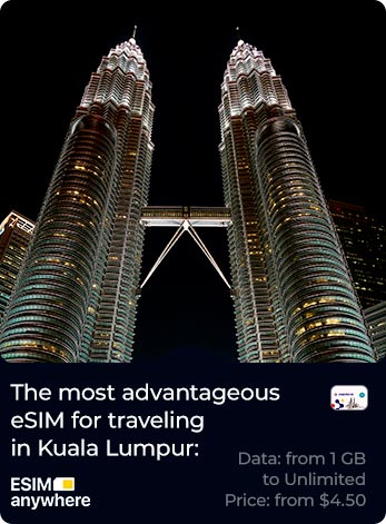 Cheap eSim card for Kuala Lumpur