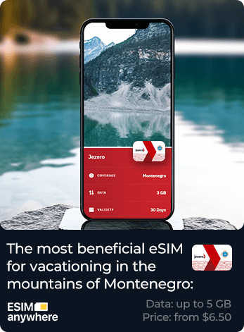 Cheap eSim card for Montenegro