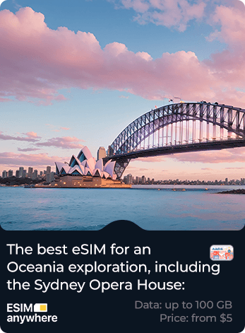 Cheap eSim card for Oceania