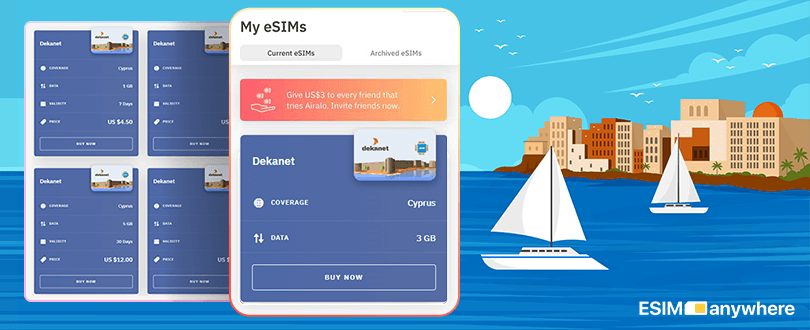 Cheap eSim card for Cyprus