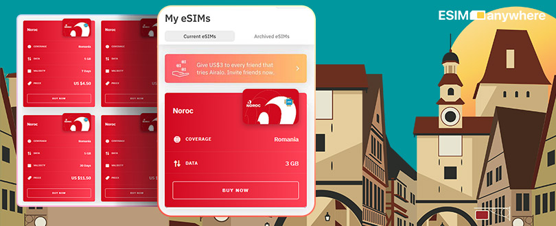 Cheap eSim card for Romania